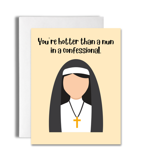 Hotter Than a Nun | Spicy Boyfriend/Girlfriend Card image 0