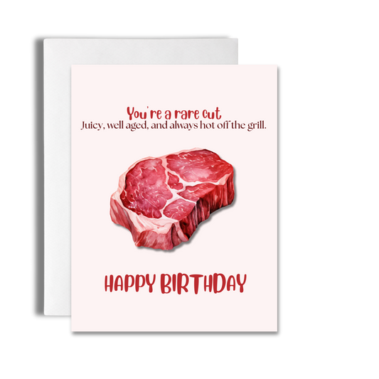 Rare Cut | Funny Meat-Themed Card image 0