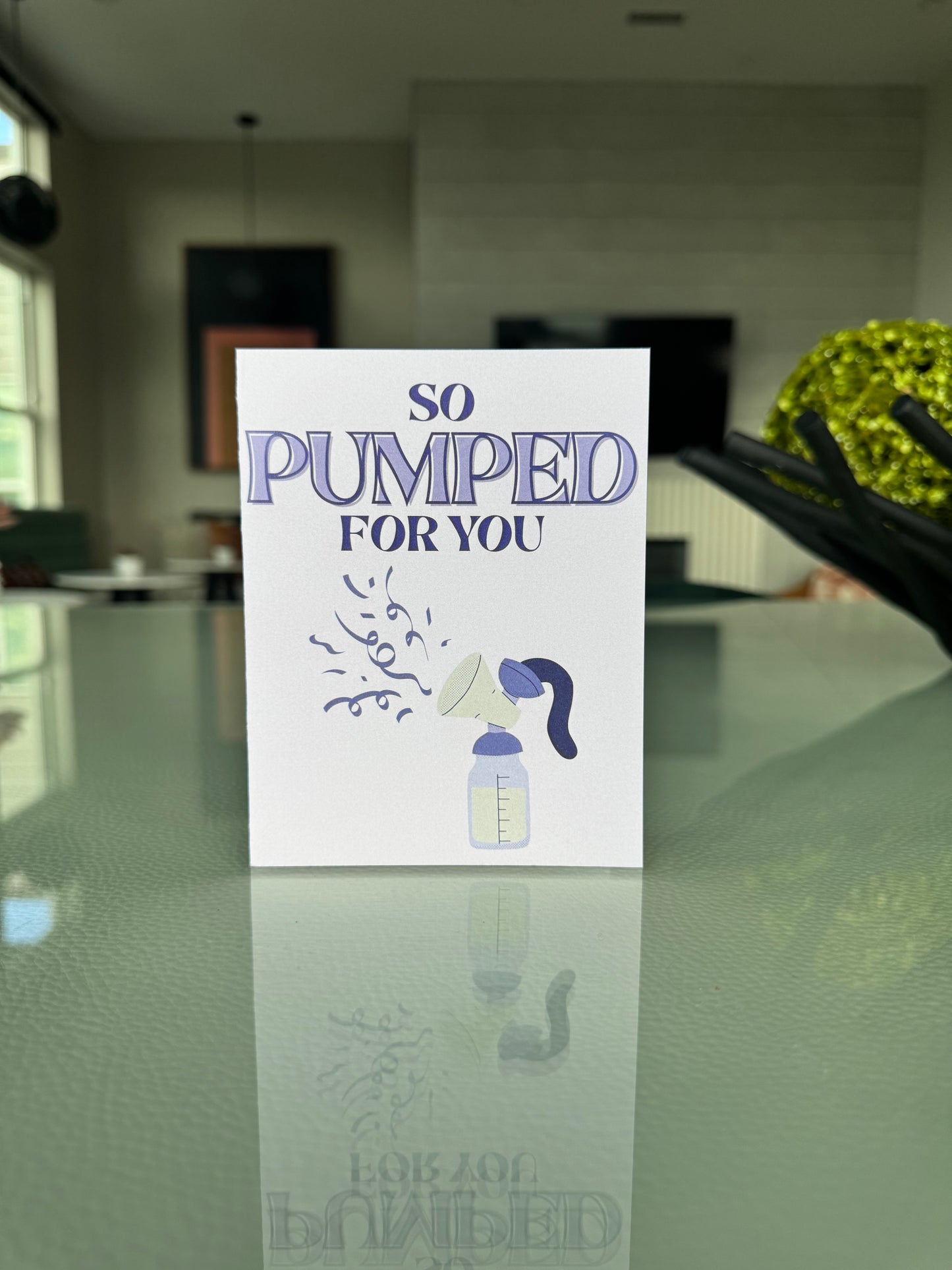 So Pumped for You | Baby Shower Card