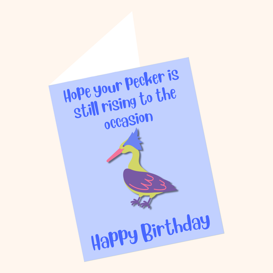 Pecker | Bird Pun Birthday Card