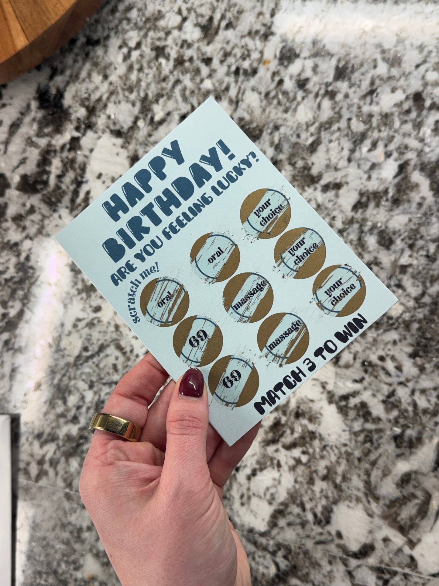 Birthday Scratch Off Card