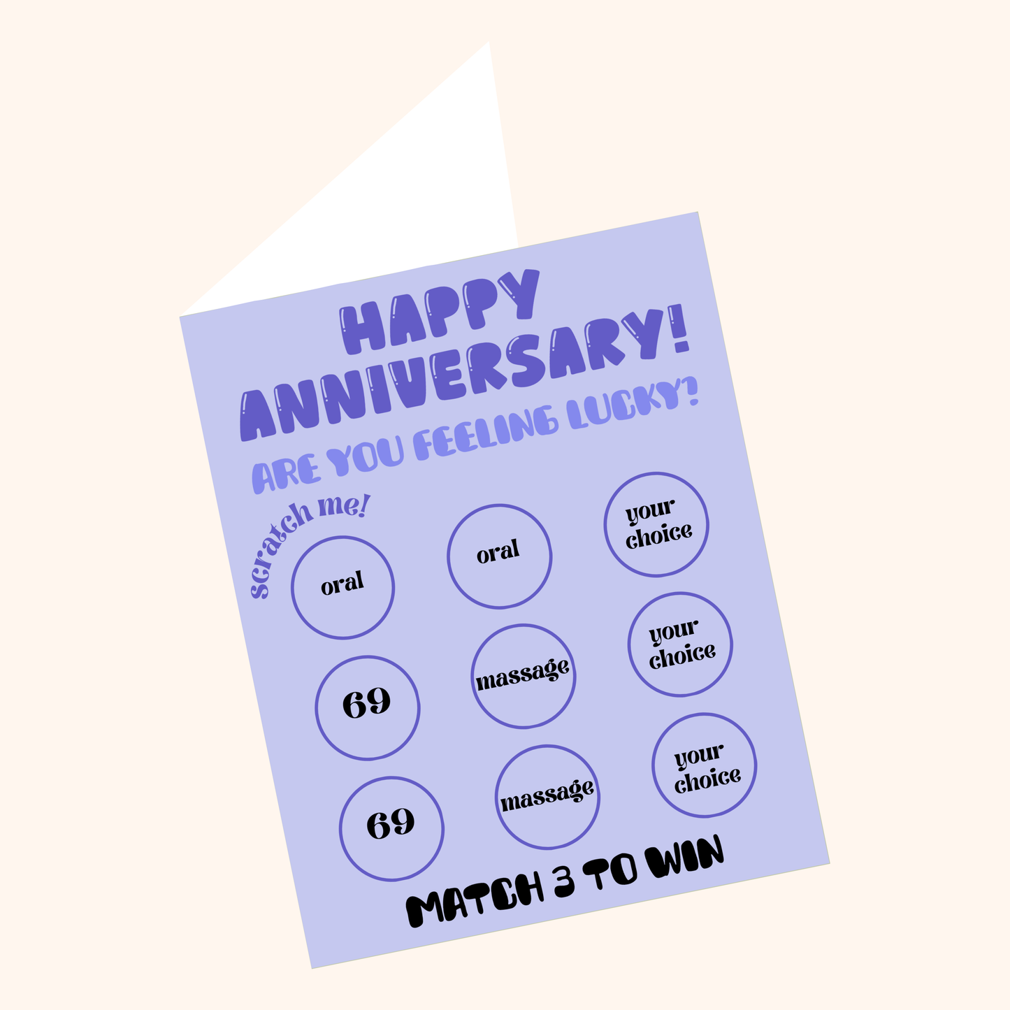 Anniversary Scratch Off Card