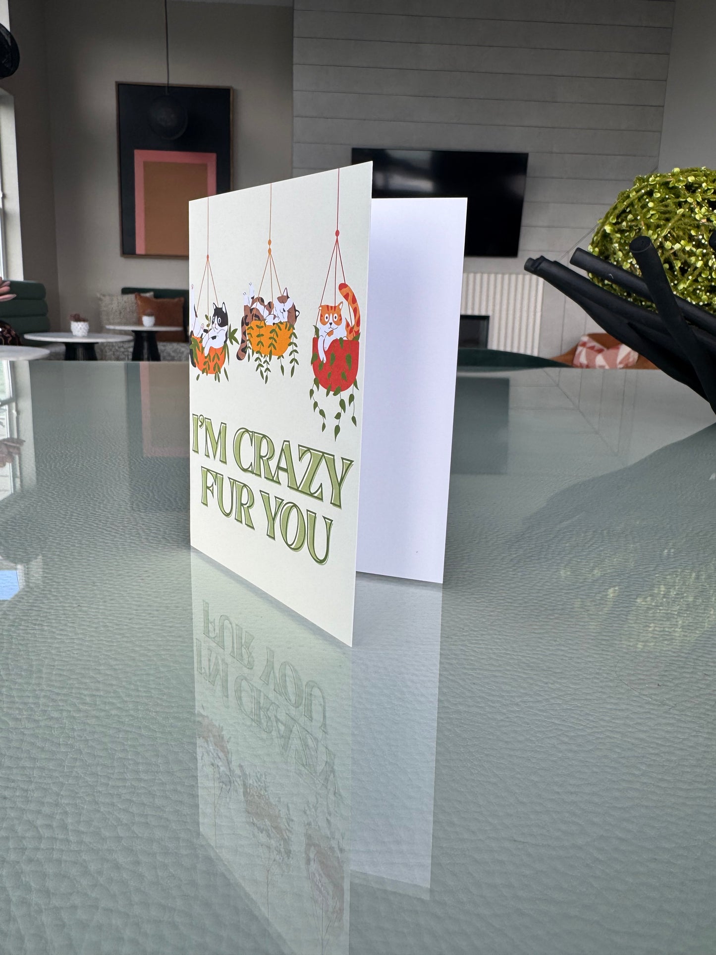 I’m Crazy Fur You | Cat Lover Card