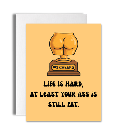 #1 Cheeks Trophy | Funny Card for Her image 0