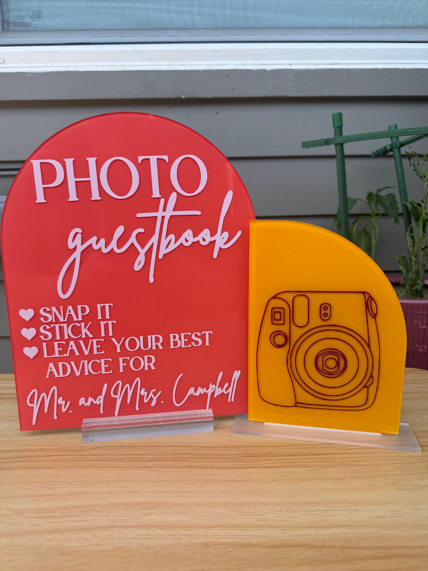 8" x 10" Acrylic Sign