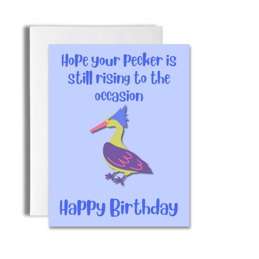Pecker | Bird Pun Birthday Card image 0