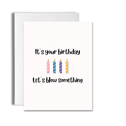 Let's Blow Something | Explosive Birthday Card image 0