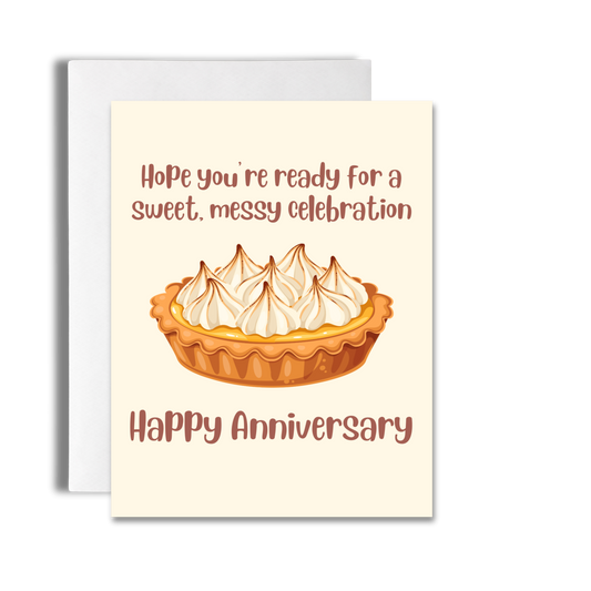 Cream Pie | Dirty Dessert Anniversary Card image 0