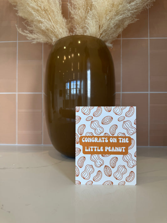 Lil Peanut Incoming | Baby Shower Card