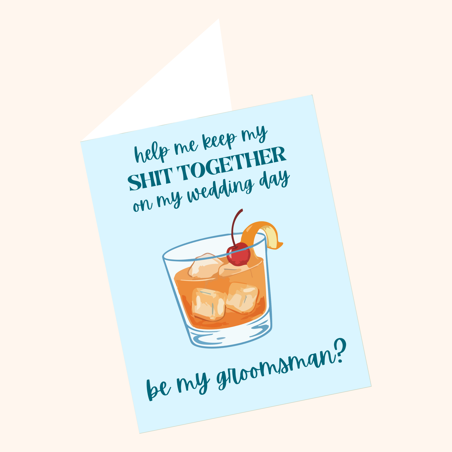 Funny Groomsman Proposal Card
