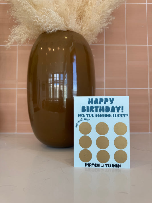 Birthday Scratch Off Card