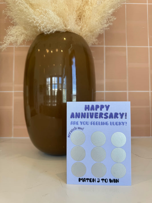 Anniversary Scratch Off Card