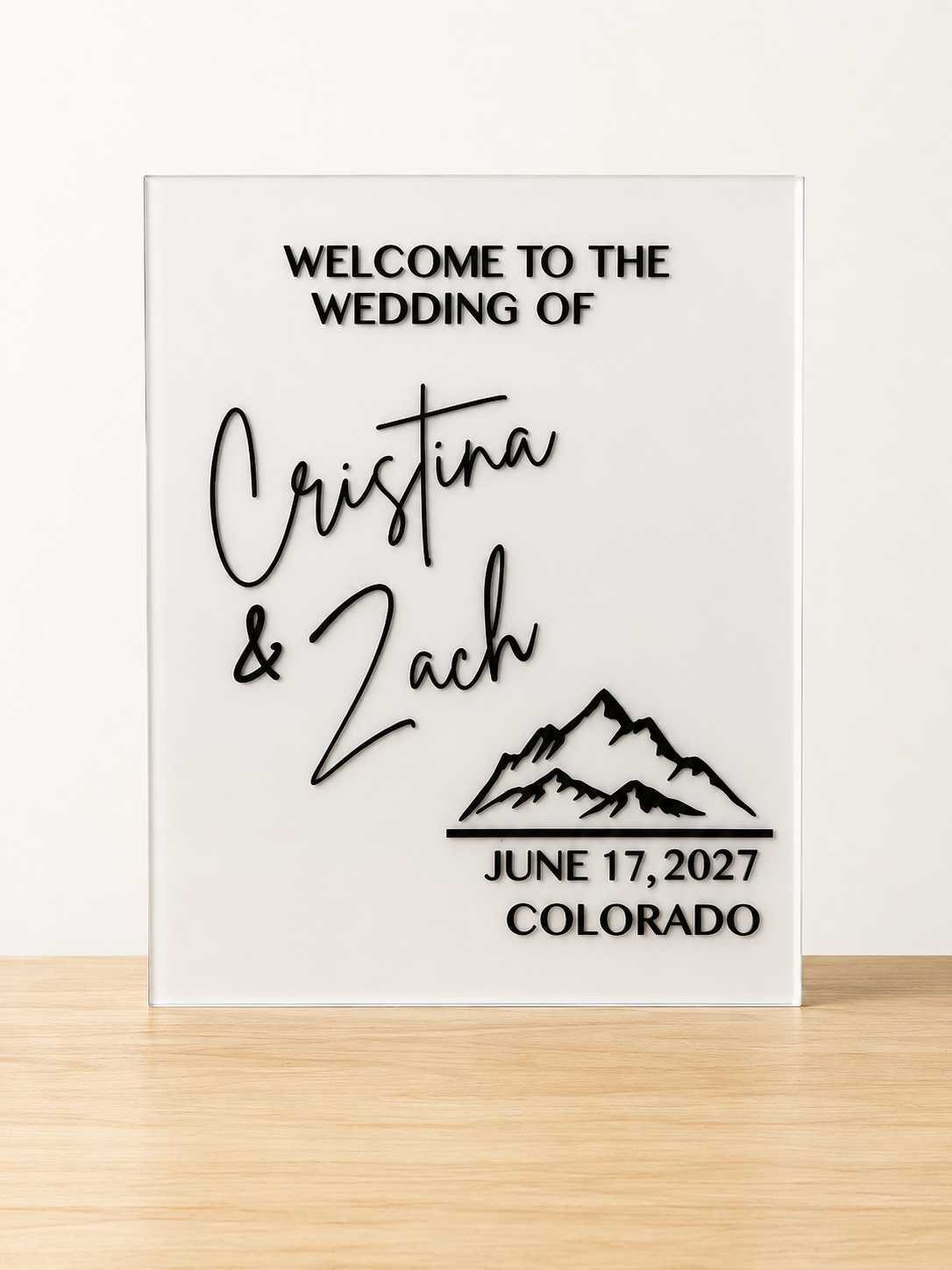 18" x 24" Acrylic Sign