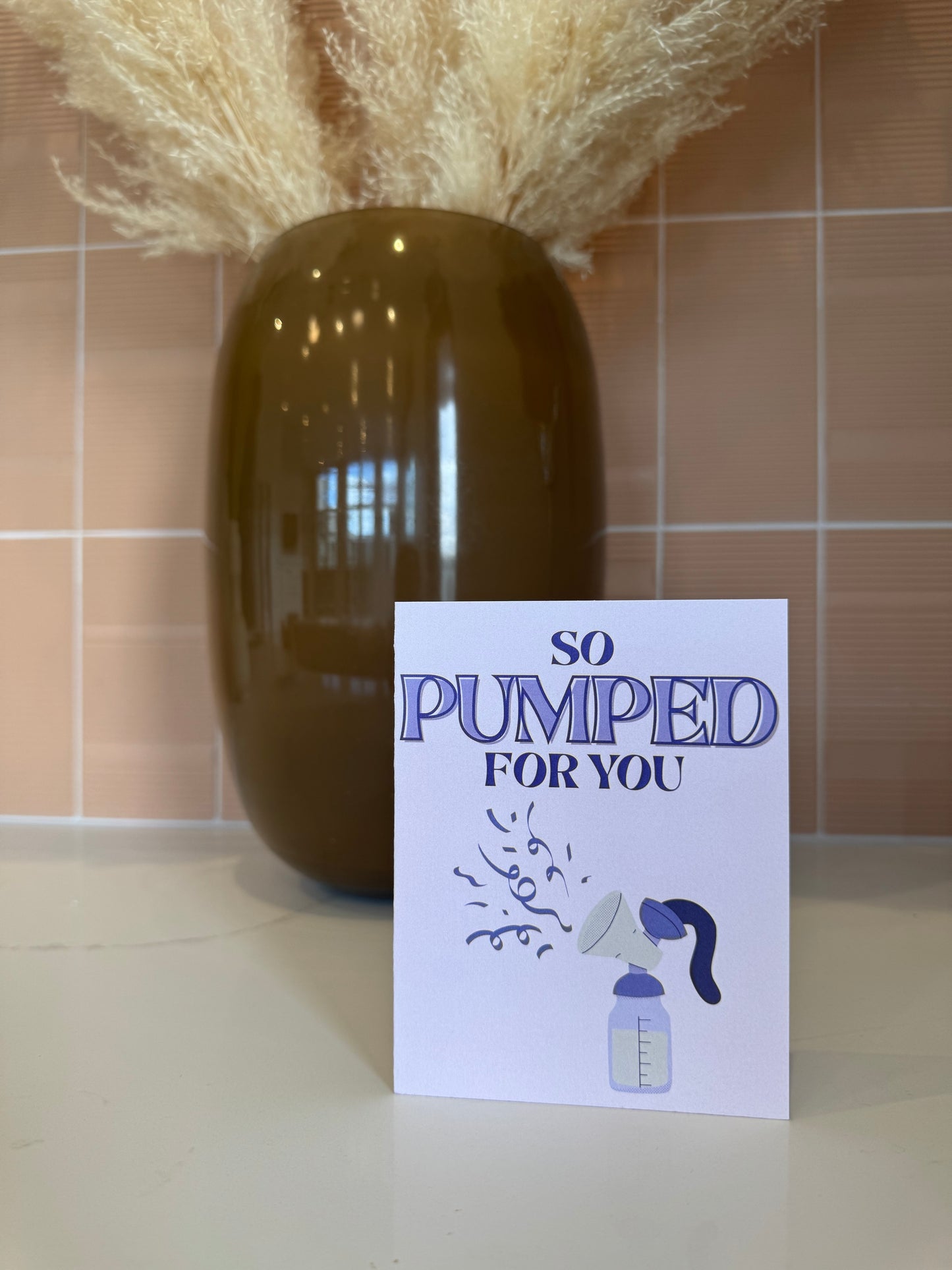 So Pumped for You | Baby Shower Card