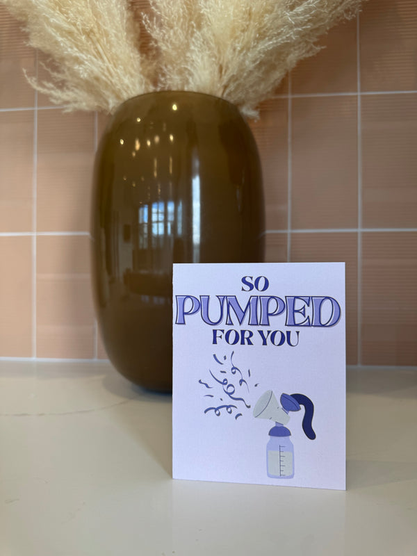 So Pumped for You | Baby Shower Card