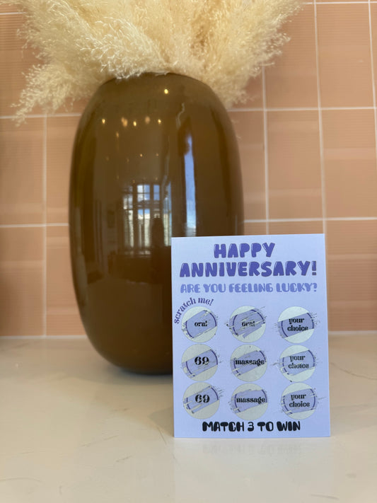 Anniversary Scratch Off Card