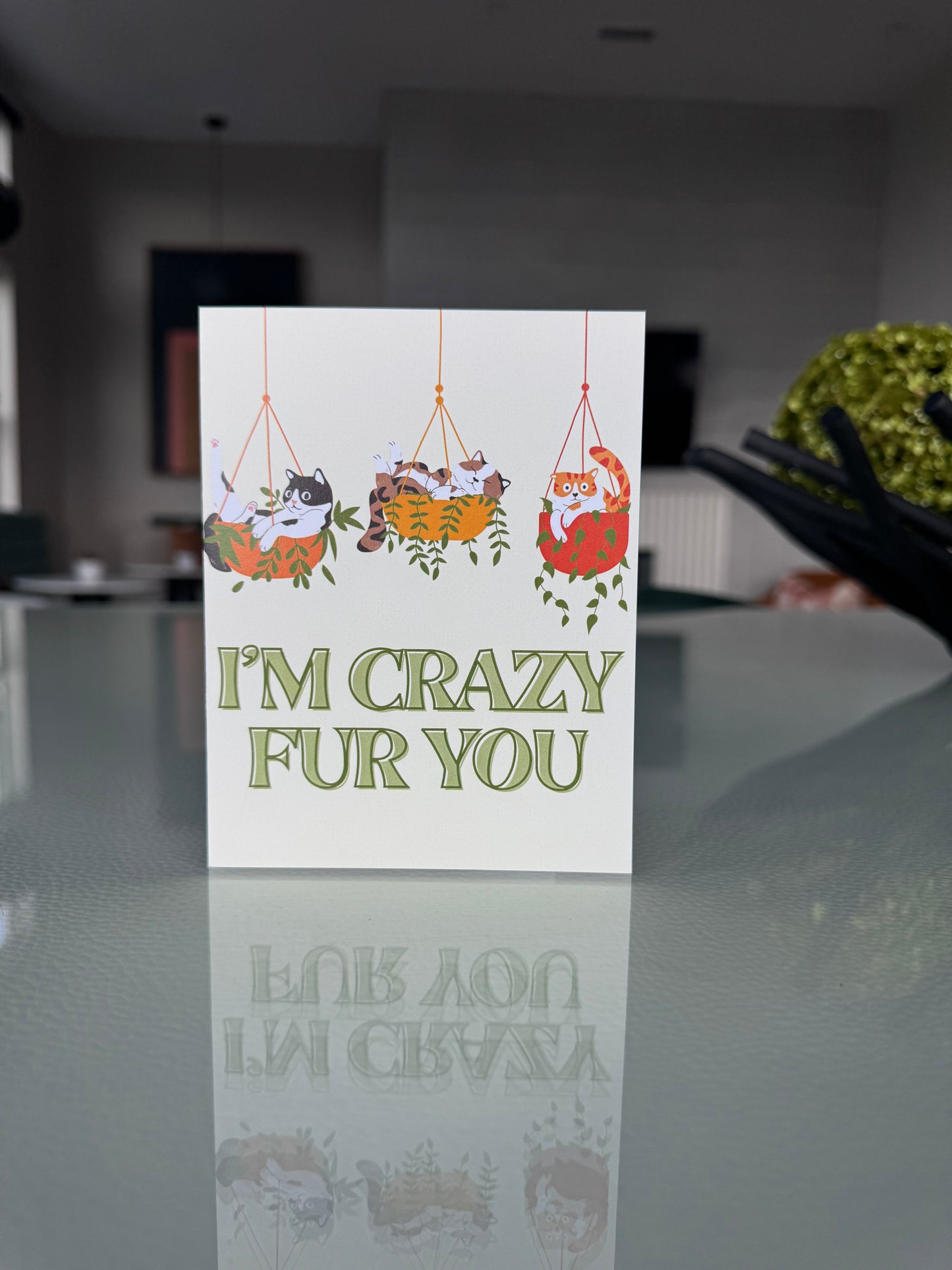 I’m Crazy Fur You | Cat Lover Card