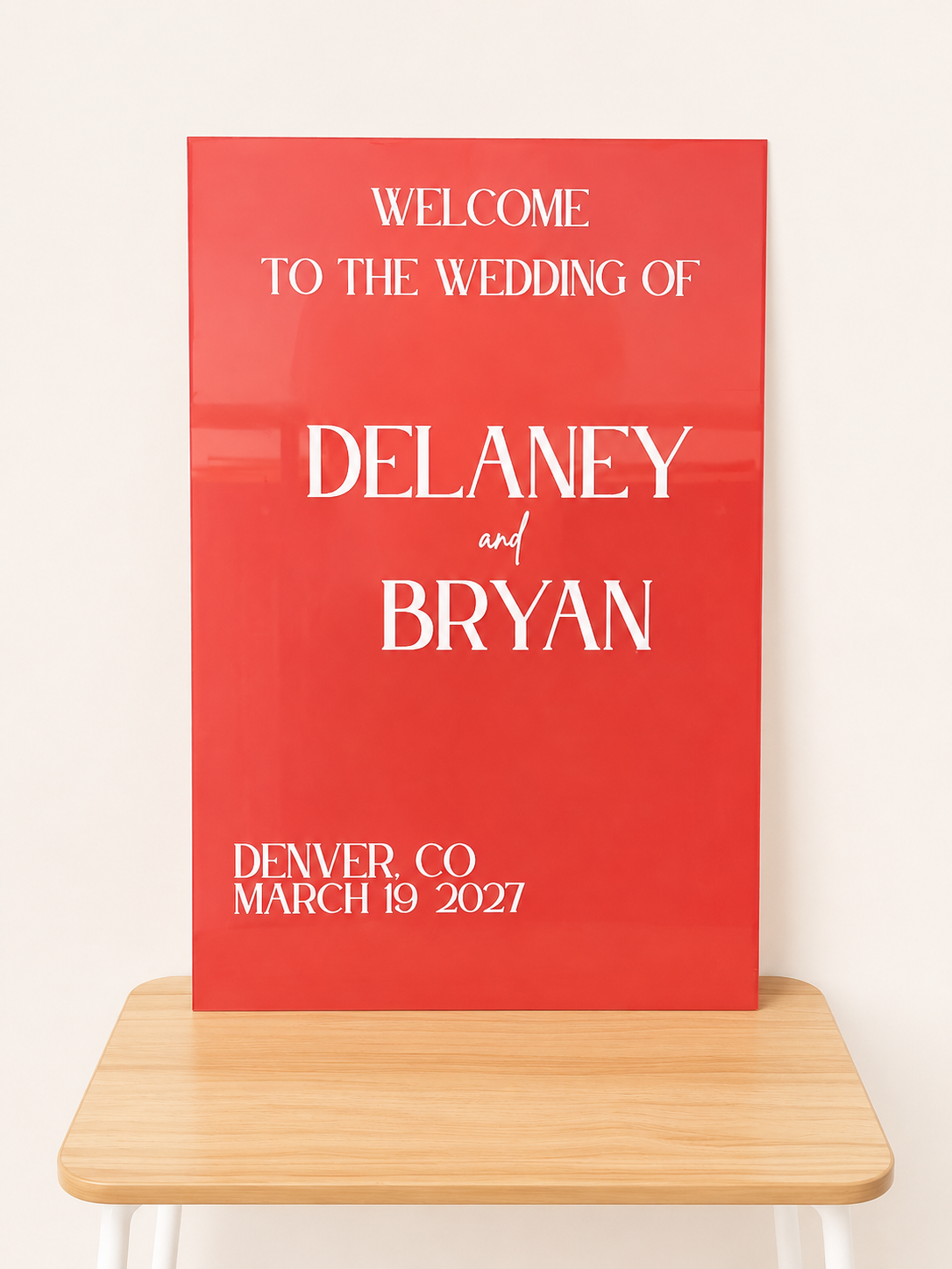 18" x 24" Acrylic Sign