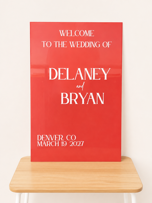 18" x 24" Acrylic Sign