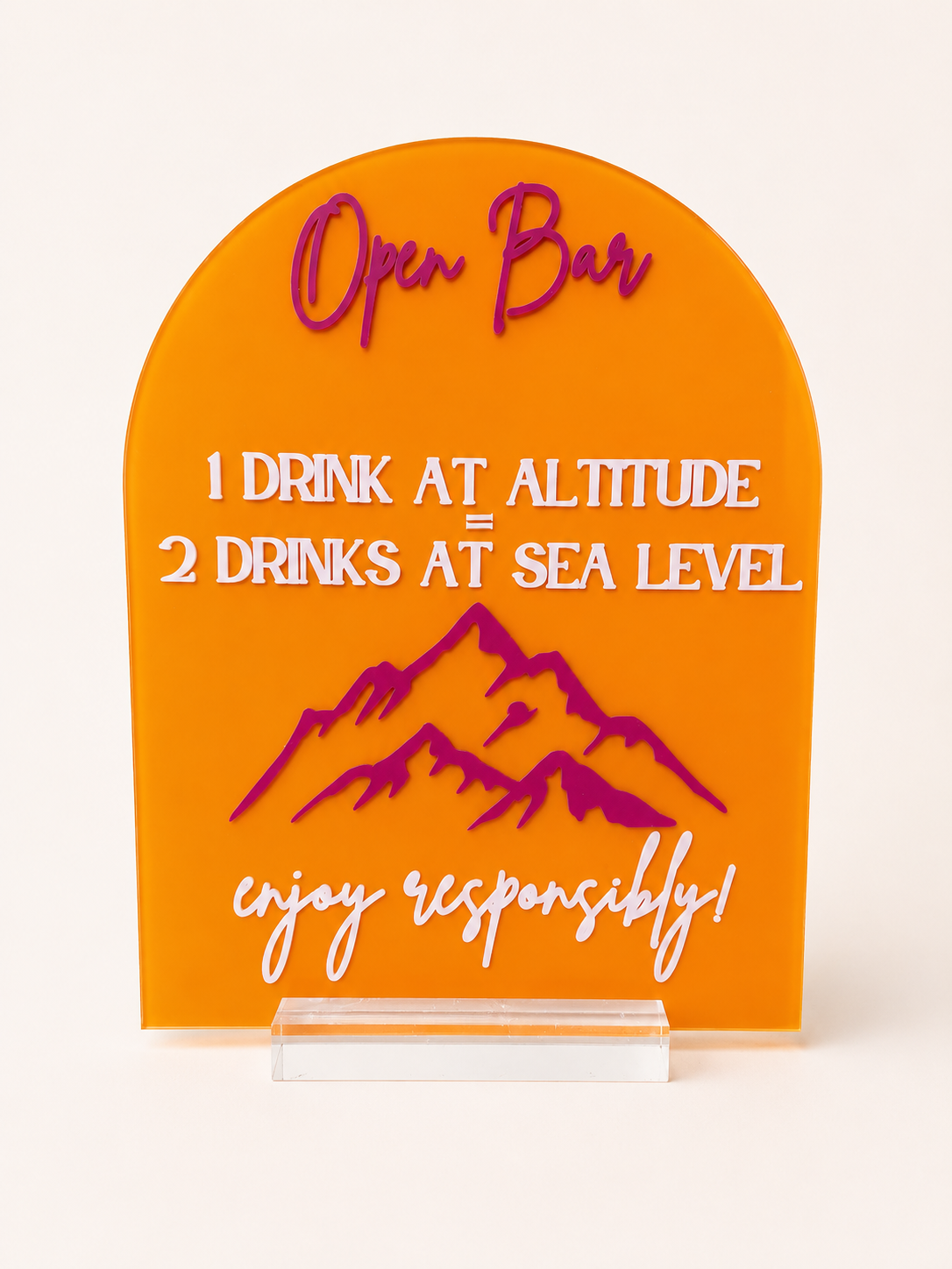 8" x 10" Acrylic Sign