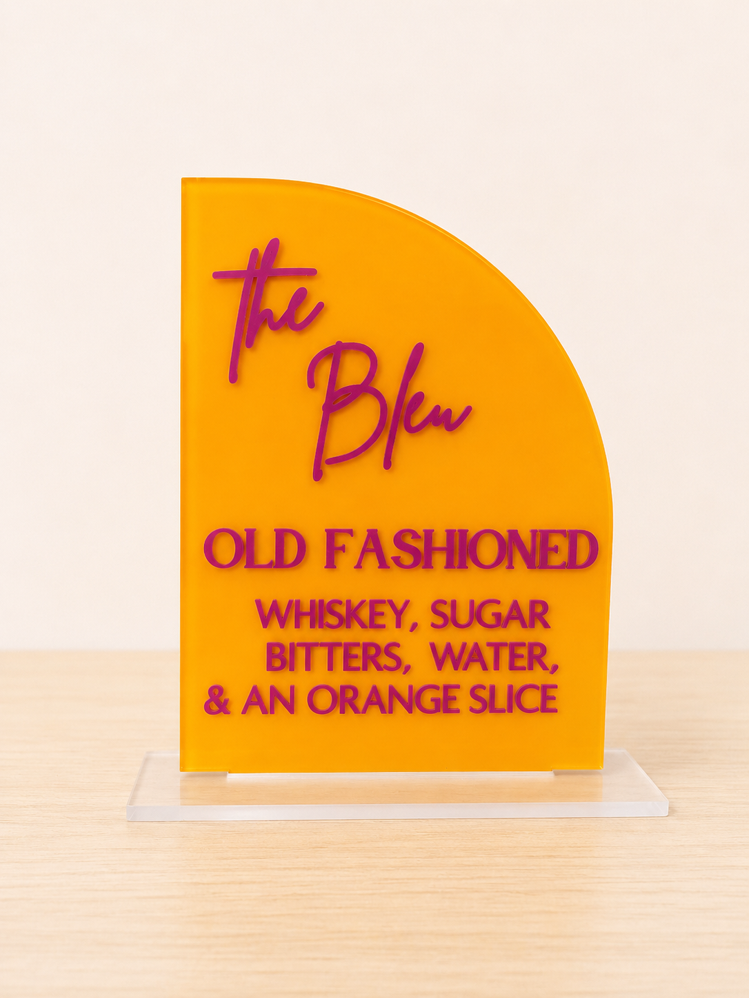 5" x 7" Acrylic Sign (Half Arch)