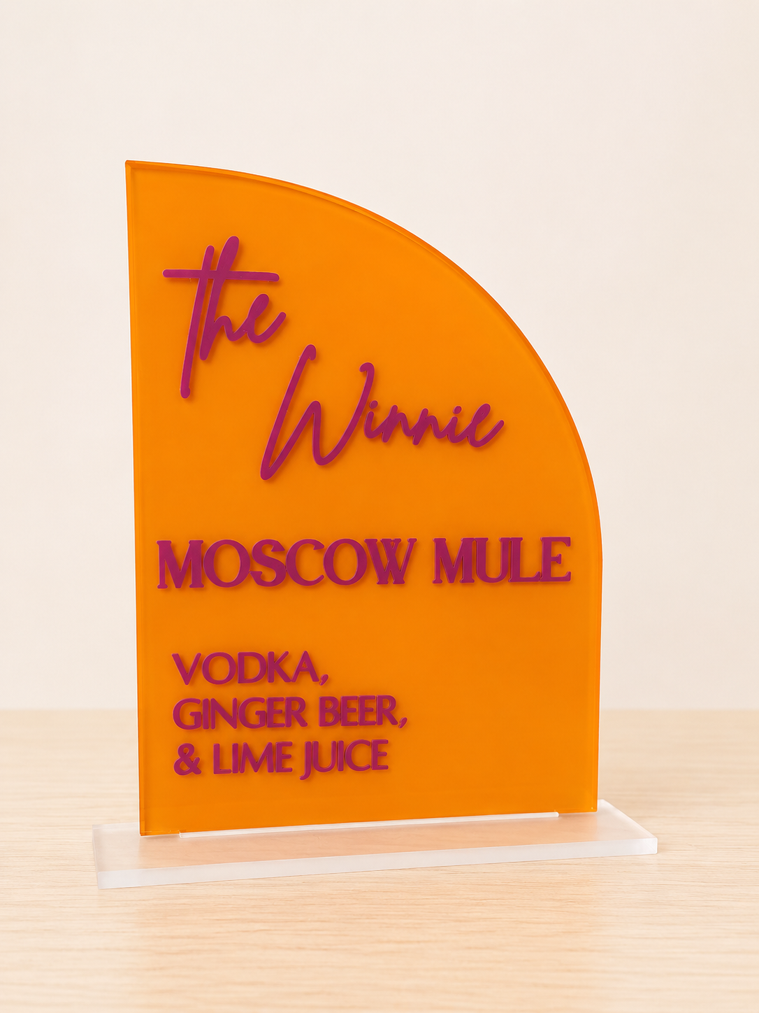 5" x 7" Acrylic Sign (Half Arch)