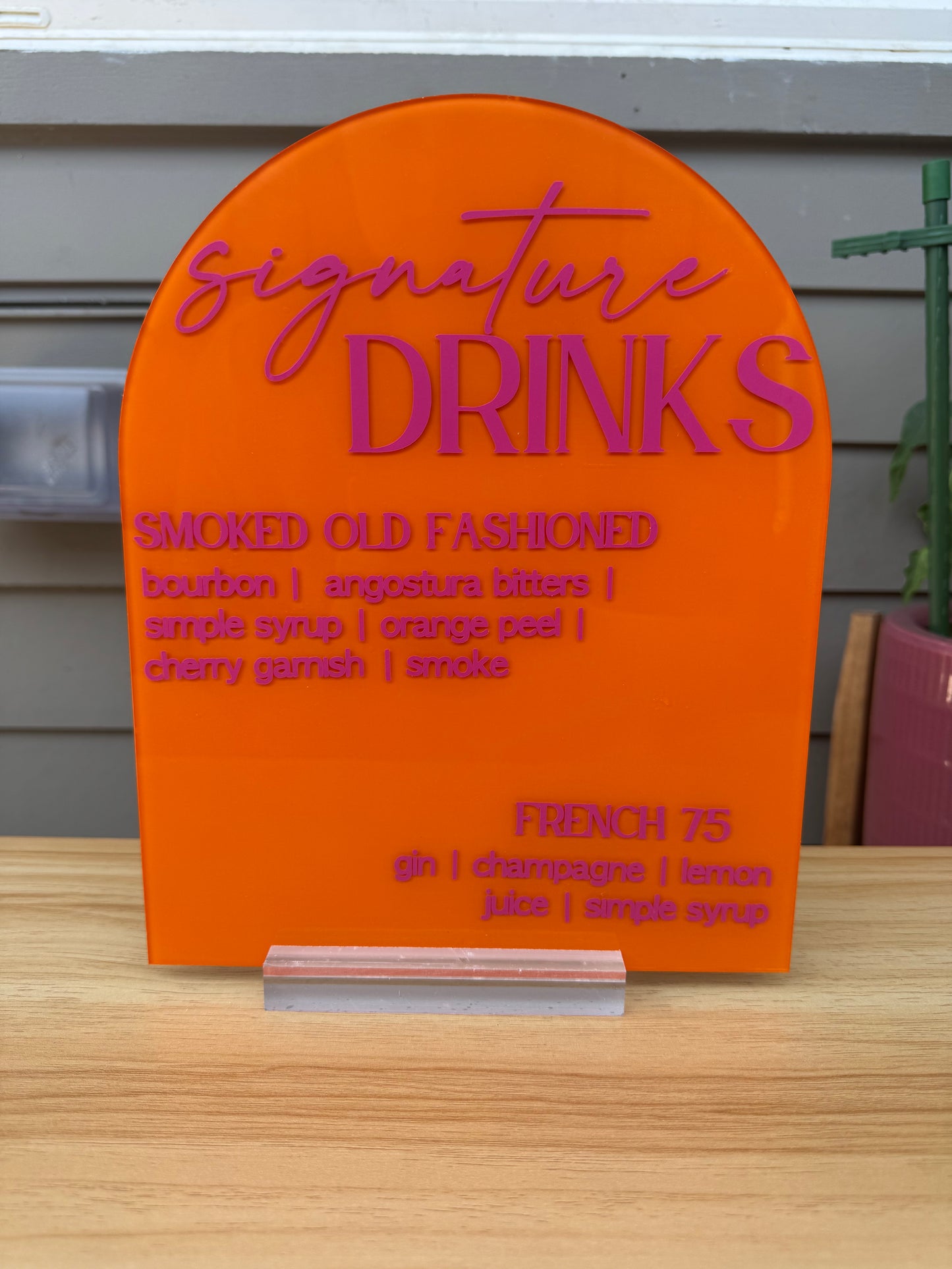 8" x 10" Acrylic Sign