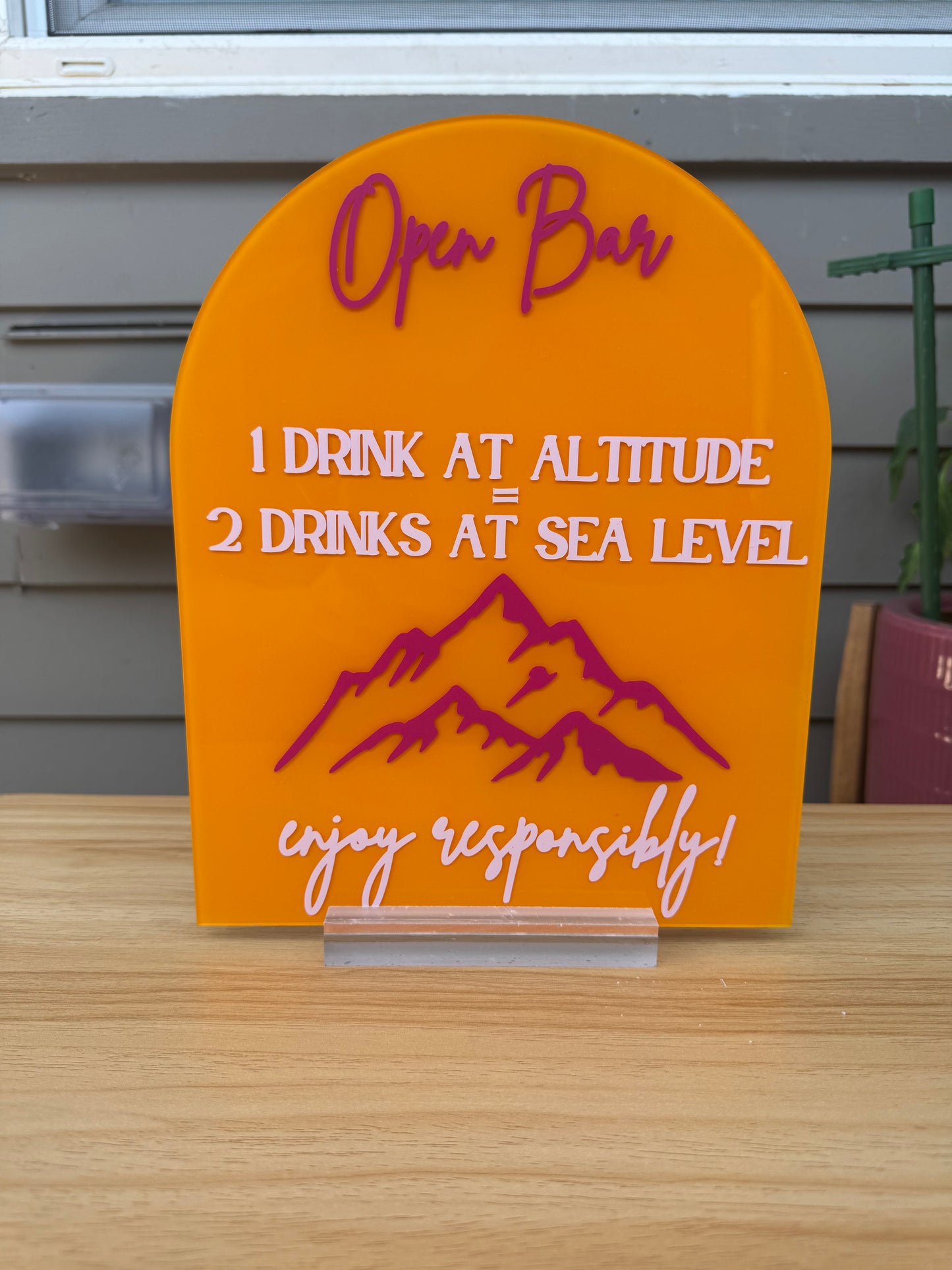 8" x 10" Acrylic Sign