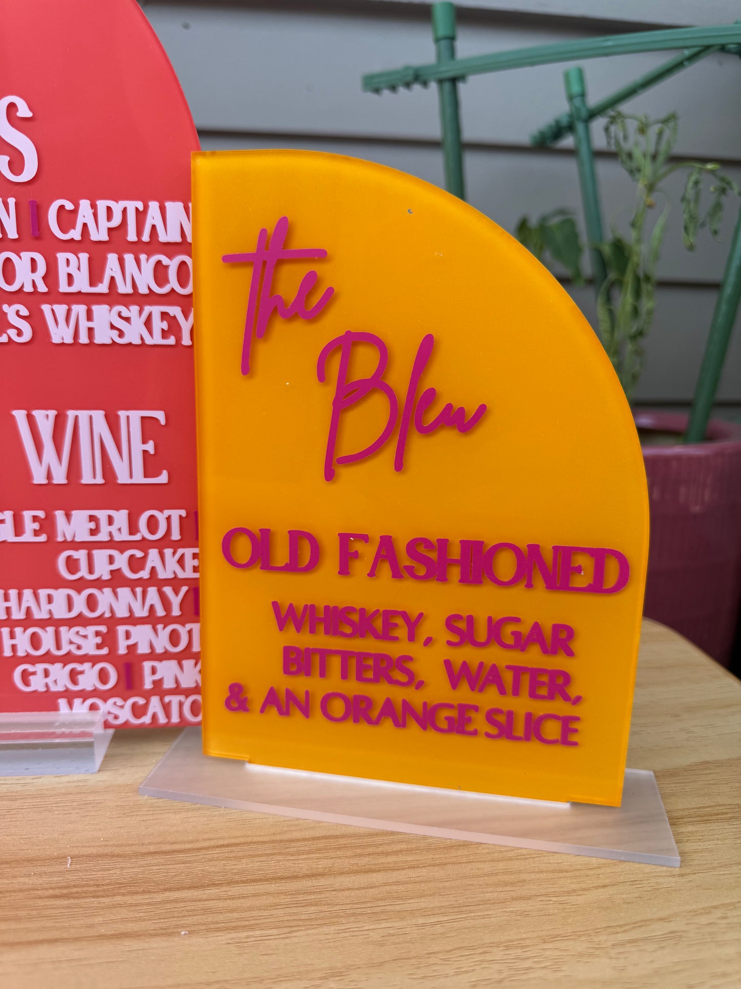 5" x 7" Acrylic Sign (Half Arch)