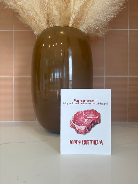 Rare Cut | Funny Meat-Themed Card
