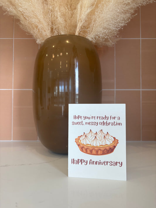 Cream Pie | Dirty Dessert Anniversary Card
