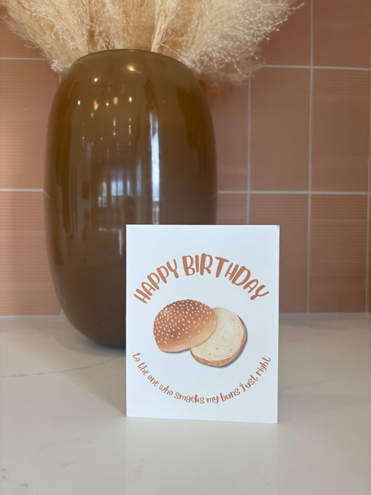 Smack My Buns | Food Pun Birthday Card
