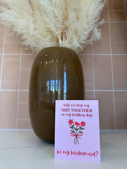 Funny Bridesmaid Proposal Card