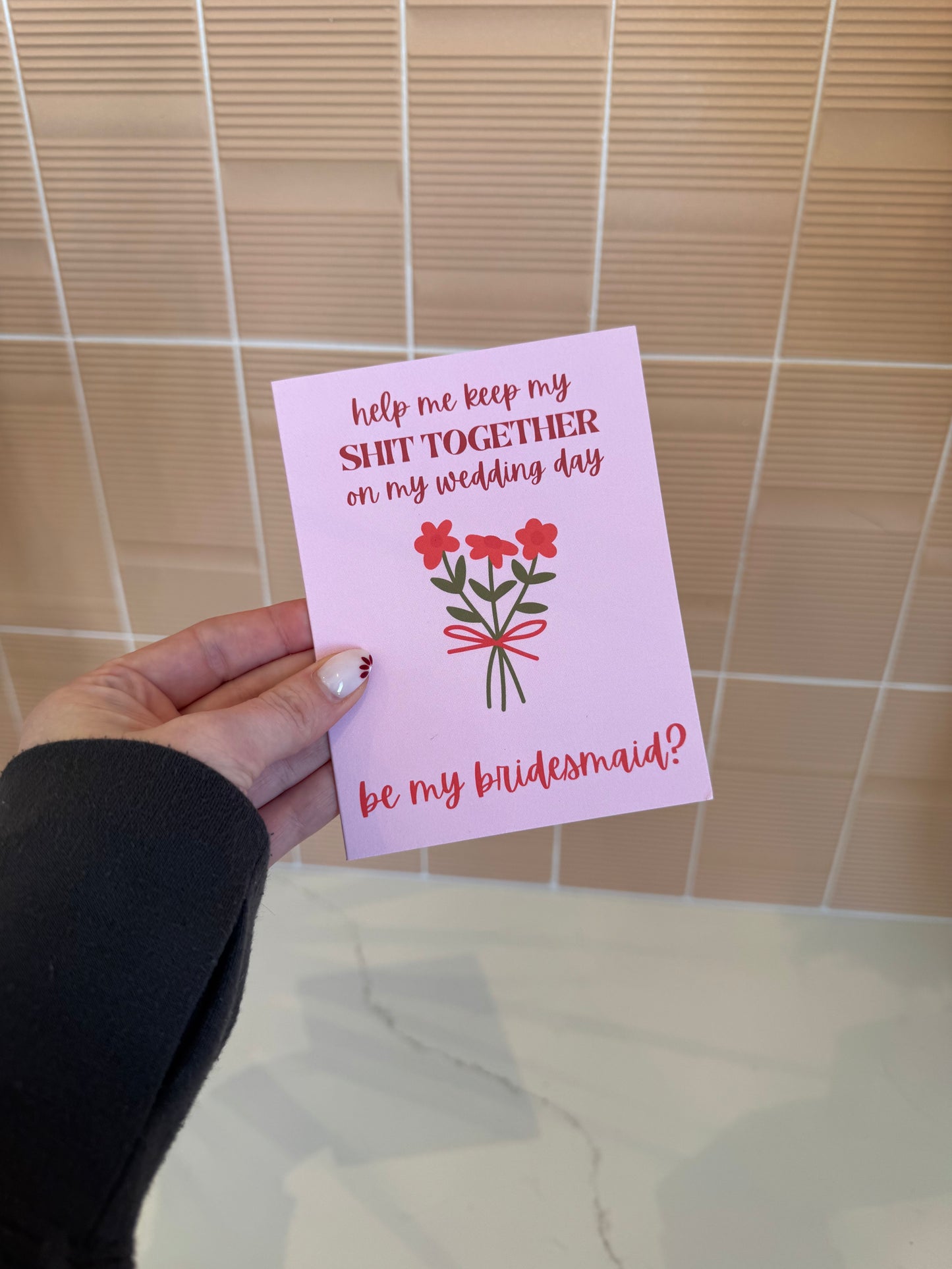 Funny Bridesmaid Proposal Card