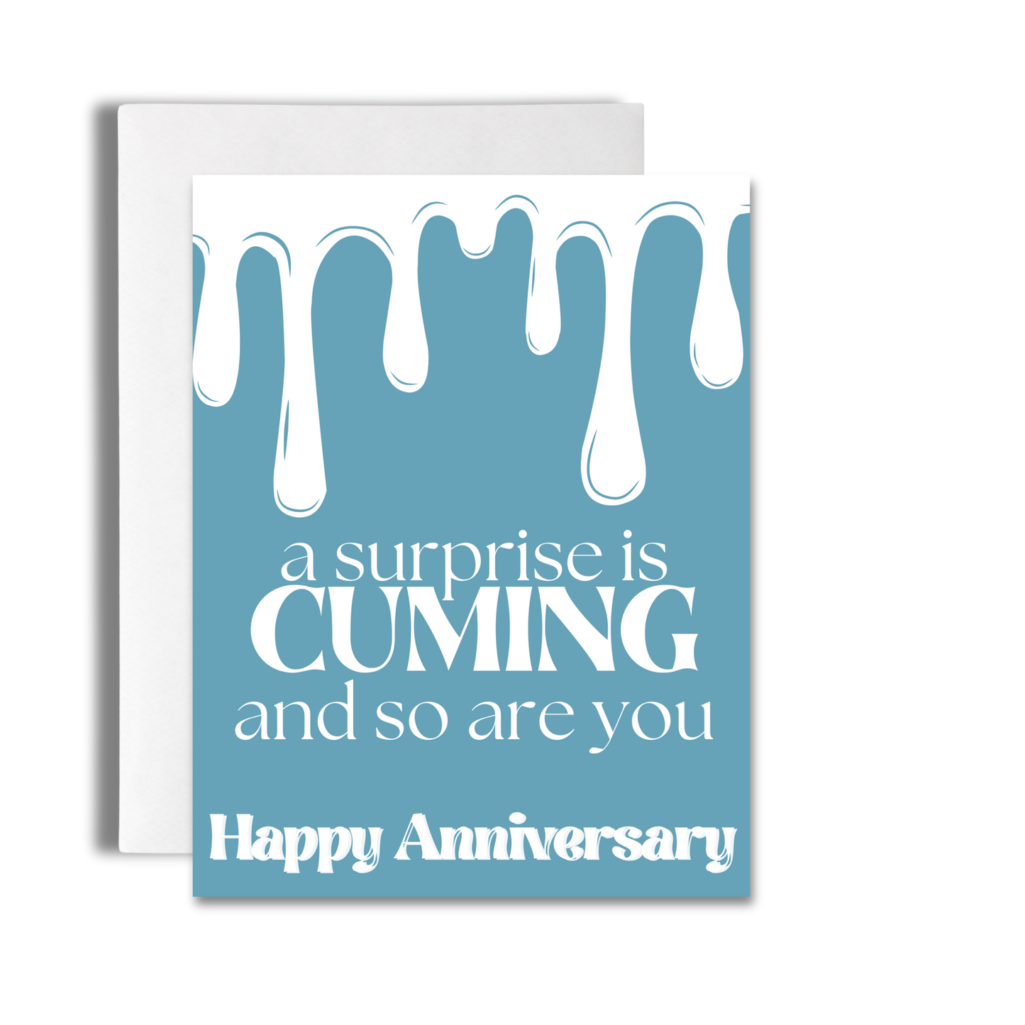 A Surprise is Cuming | Naughty Anniversary Surprise Card image 0